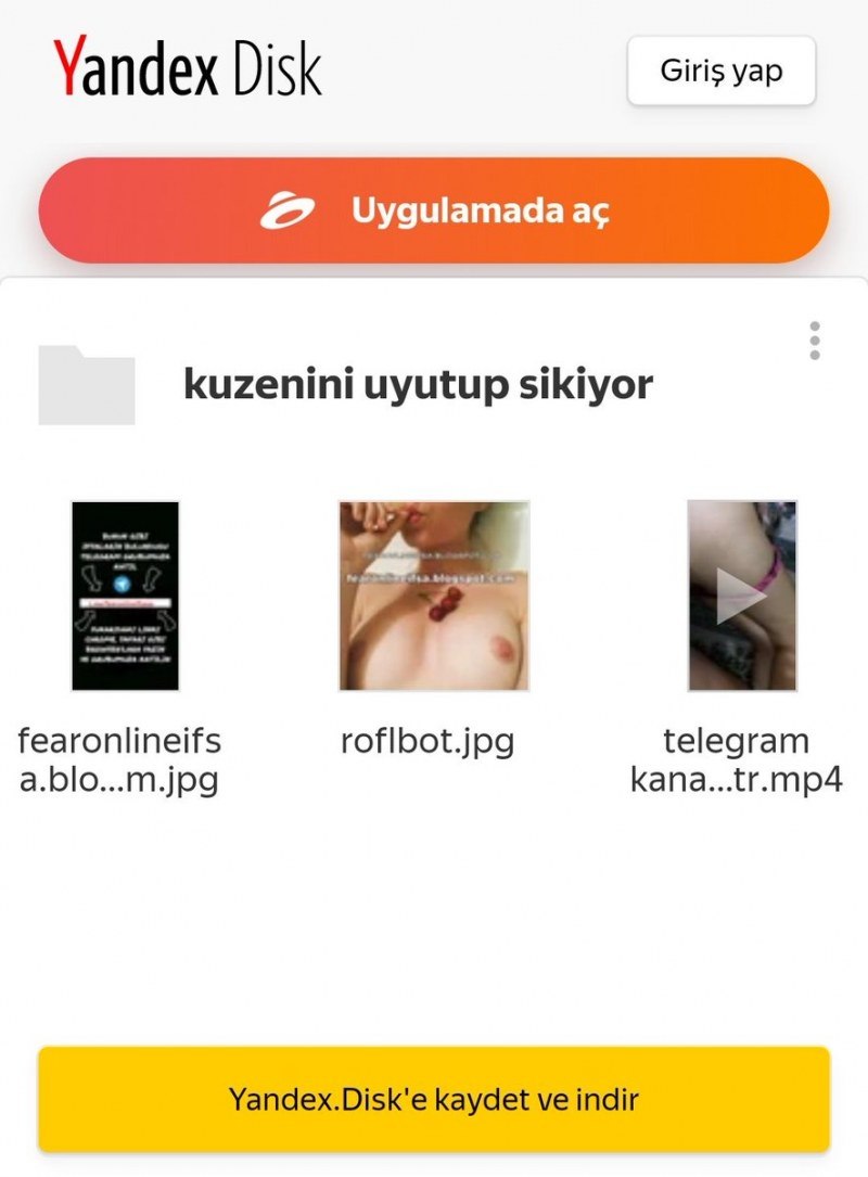 Disque Yandex Ifşalar