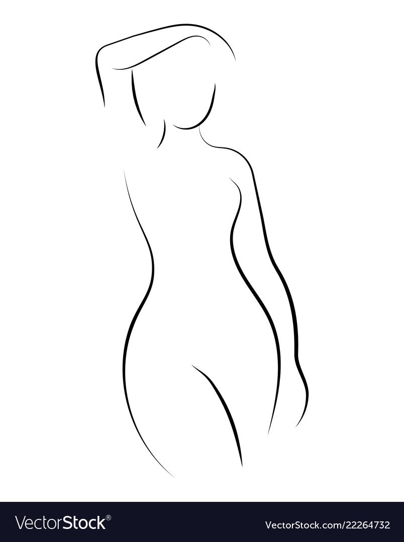 La silhouette d'une figure féminine