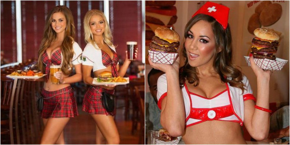 Serveurs en sous-vêtements