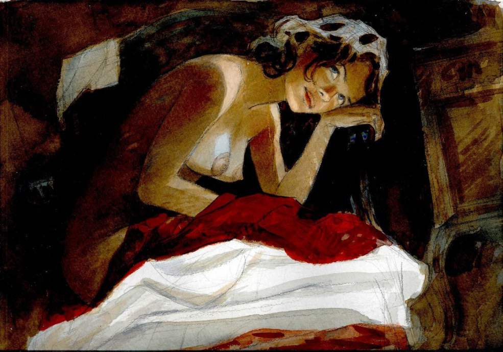 Dessin animé de femme poilue