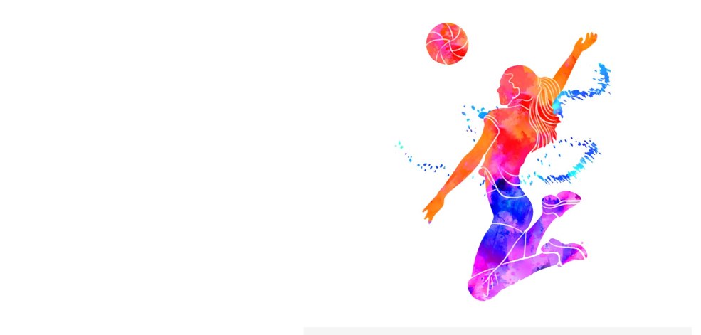 Beau fond pour les affiches d'une femme de volley-ball