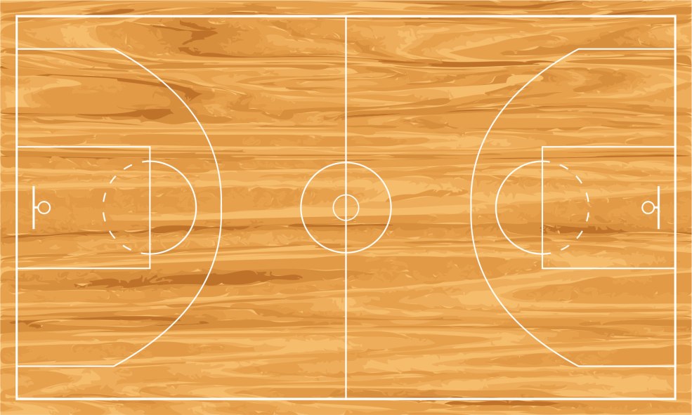 Terrain de basket d'en haut