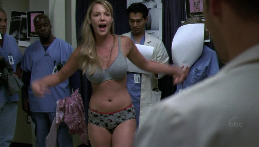 Katherine Highgl en sous-vêtements