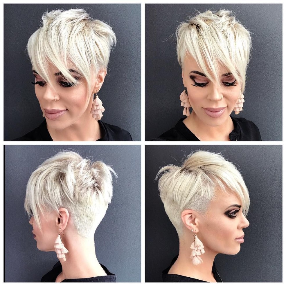 Asymétrie Pixie Bob pour les cheveux courts