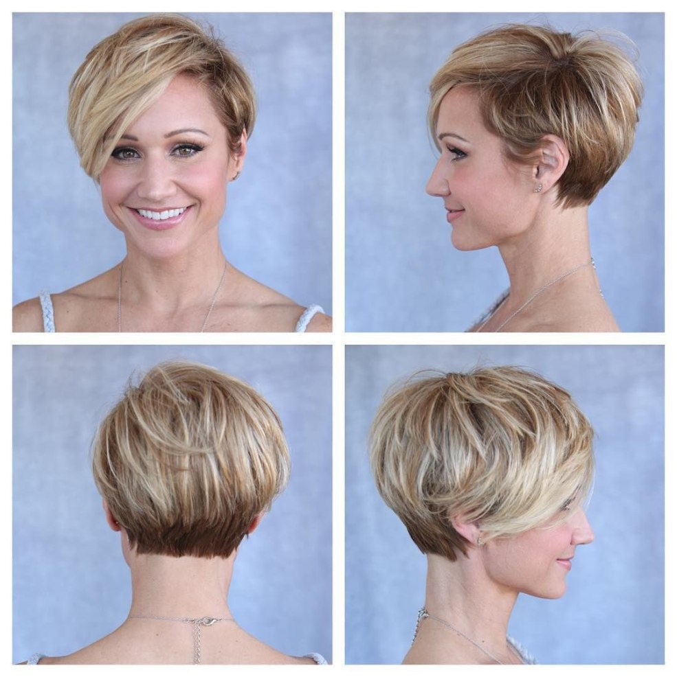 Pixie Bob Haircut court sur les cheveux fins