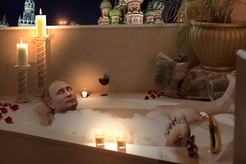 Bath dans la maison de Poutine