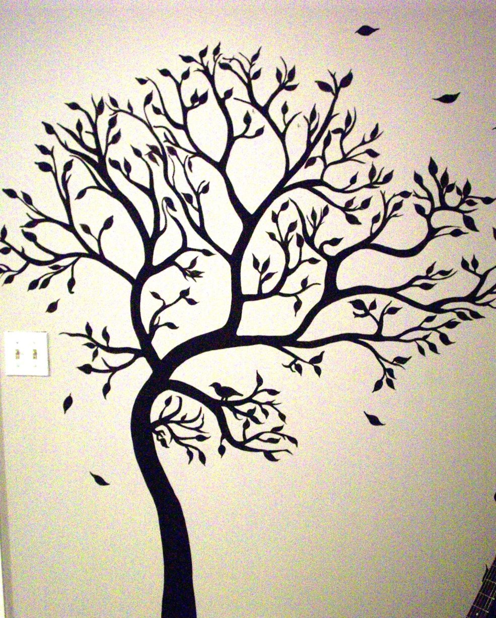 La silhouette d'un arbre