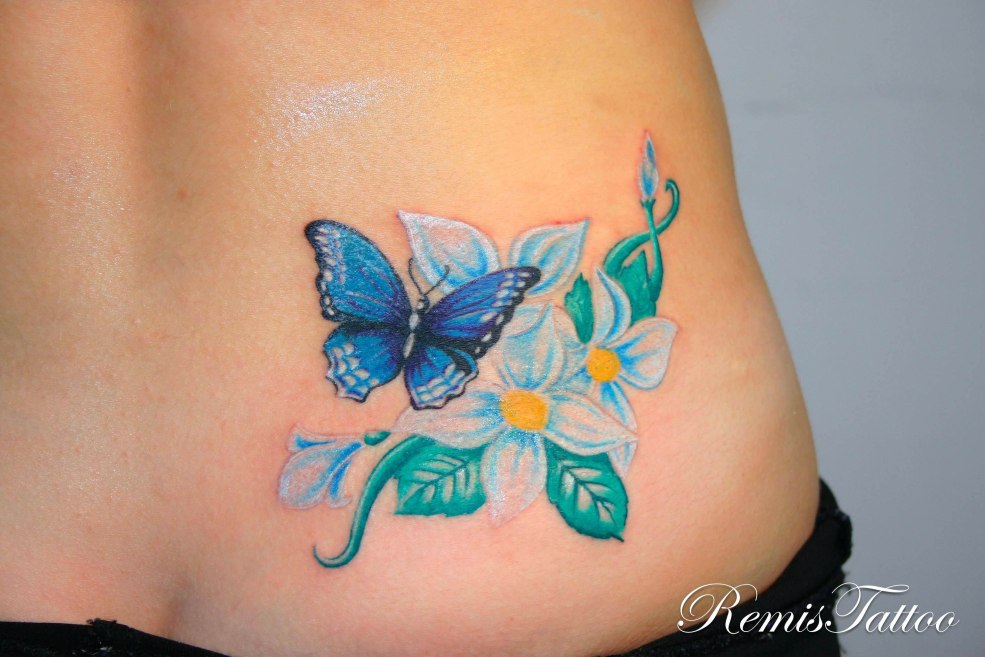 Tatouage des papillons pour femmes