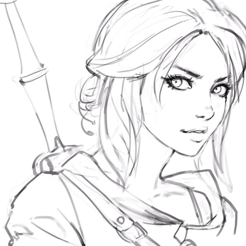 Sketch Tsiri Witcher