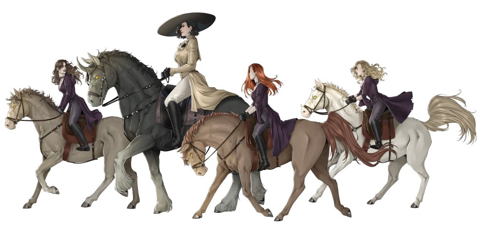 Resident Evil 8 fille Lady Dimitrescu Art