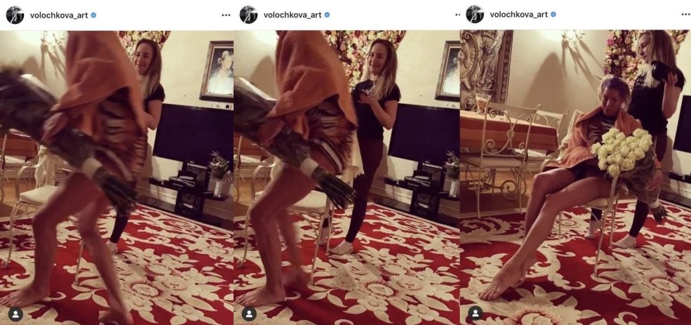 La photo de Volochkova est chaude