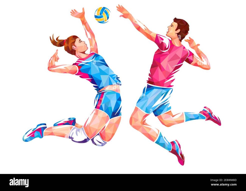 Illustration de volleyball