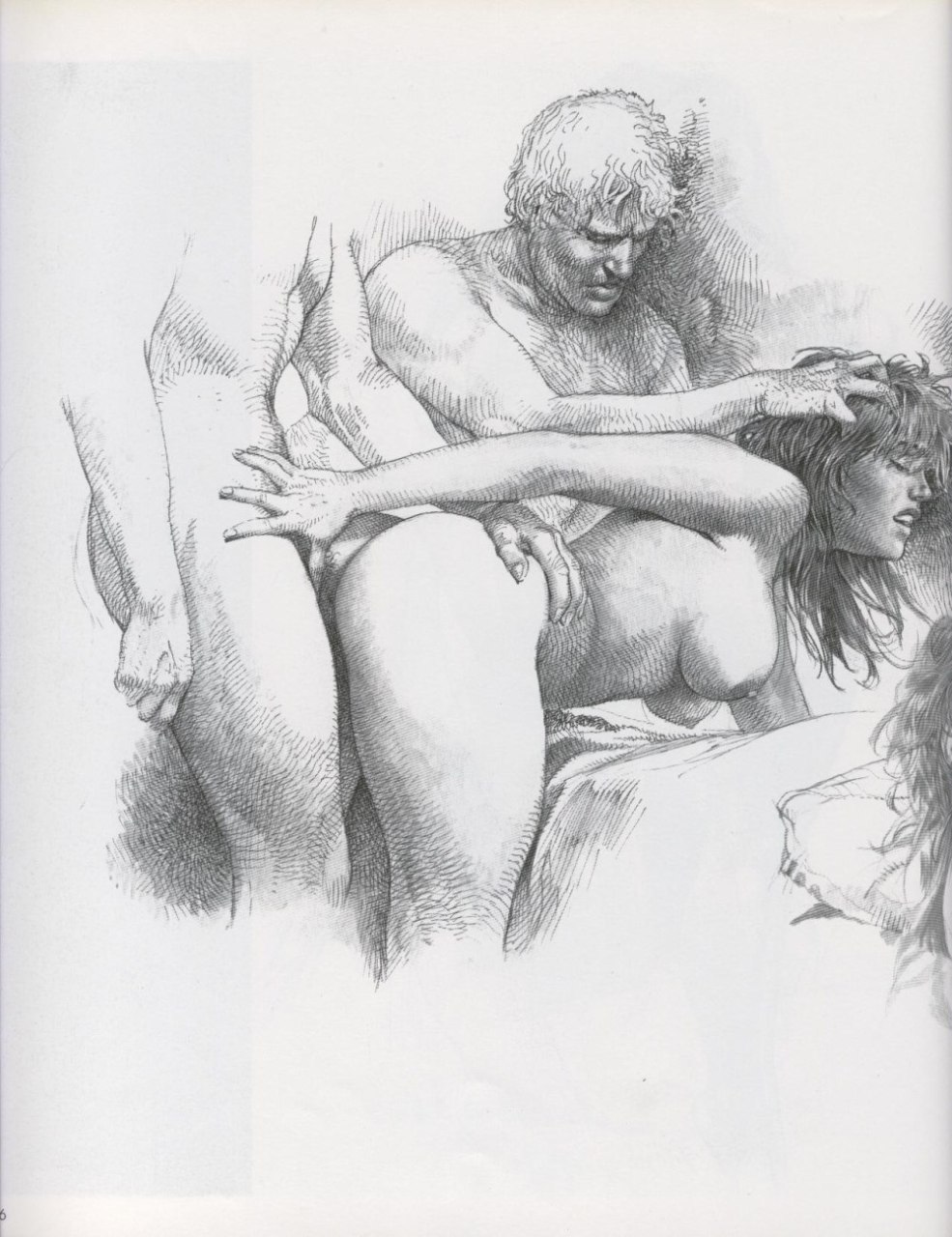 Dessins pornographiques avec un crayon