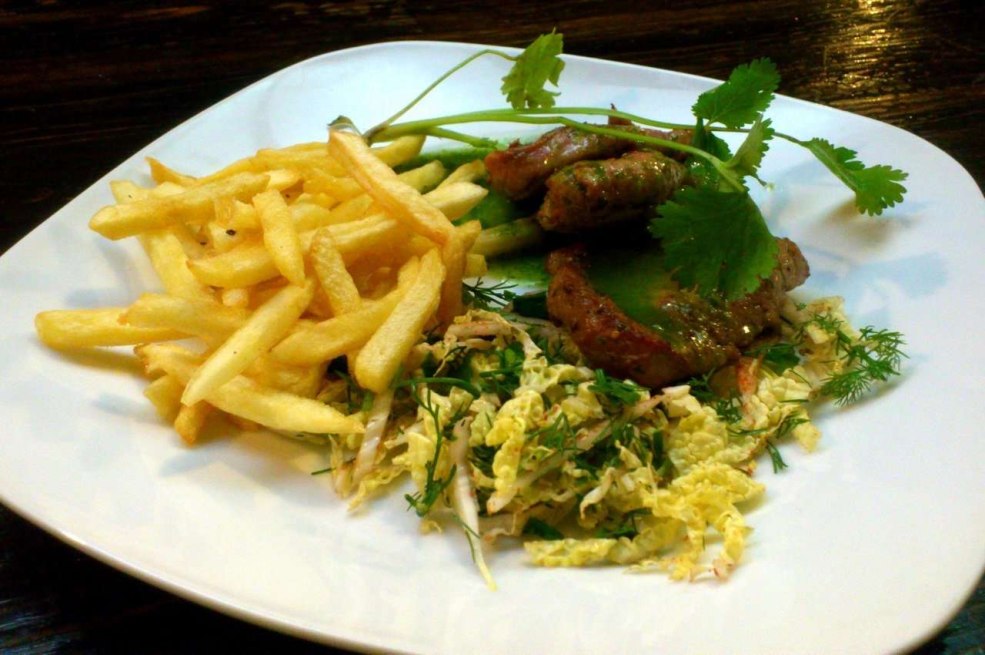 Befstroganov avec des pommes de terre partage