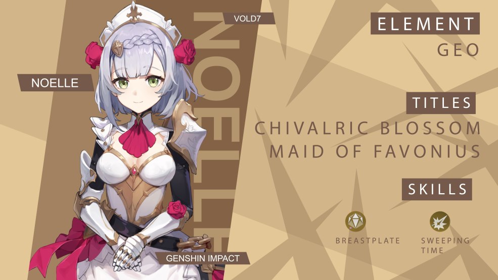 Impact Noelle Genshin