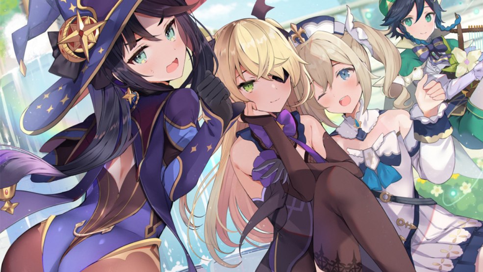 Venta et Barbara Art Genshin Impact