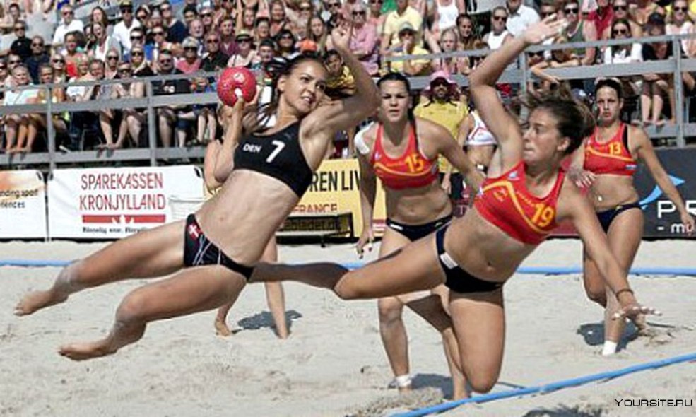 Pépin de handball de plage féminin
