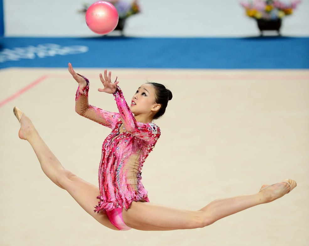 Dessin de gymnaste avec un crayon