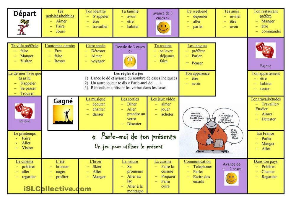 Jeu pour les questions en français
