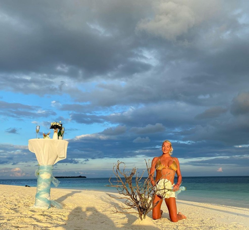 Volochkova dans les Maldives 2020