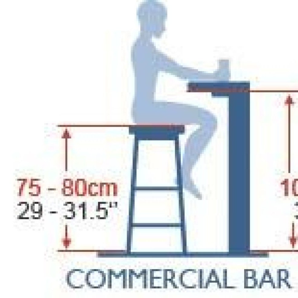La hauteur du bar dans la cuisine du standard du sol