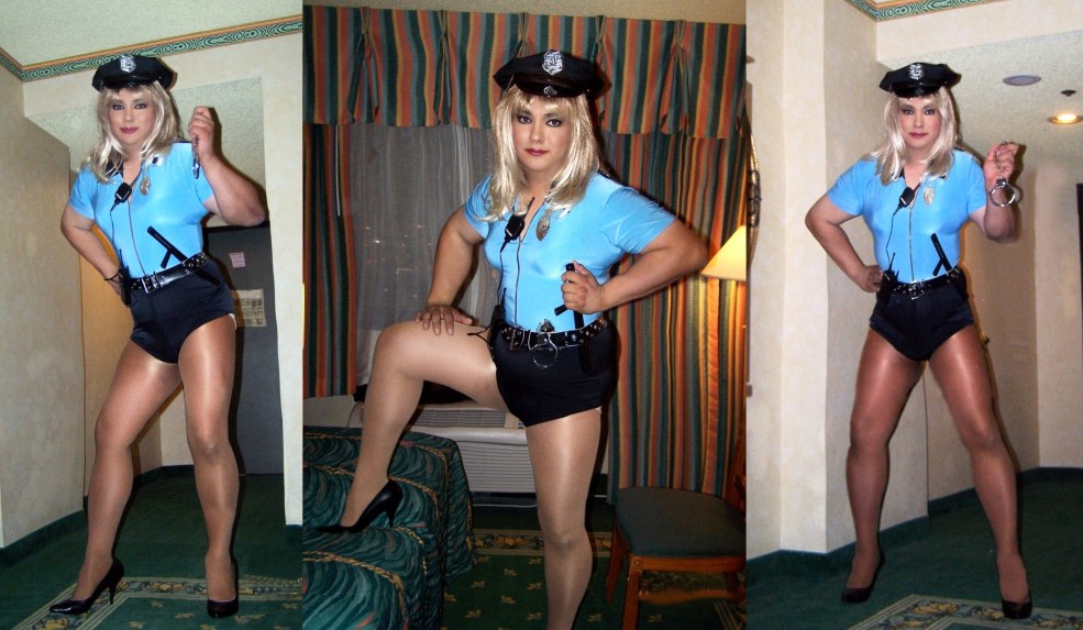 Fille habillée d'un mec