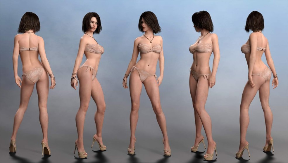 Femmes nues de différents côtés