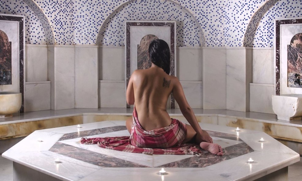 Sauna avec des génisses