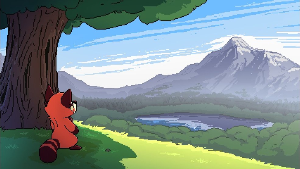 La forêt du jeu d'amour à fourrure