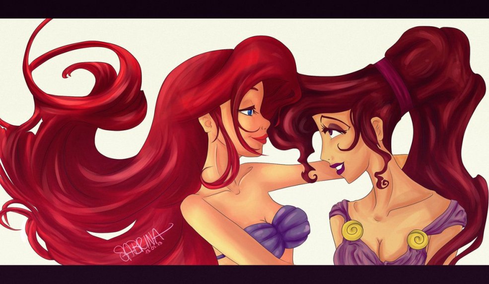 Megara et Ariel Femslash
