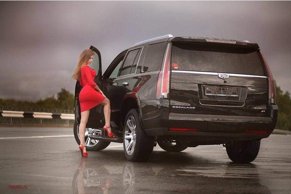 Cadillac avec les filles