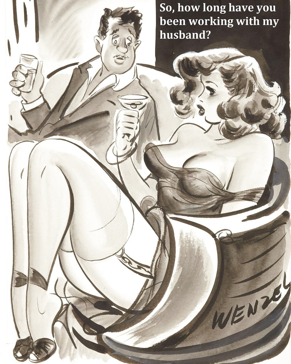 Bandes dessinées érotiques dans un style rétro