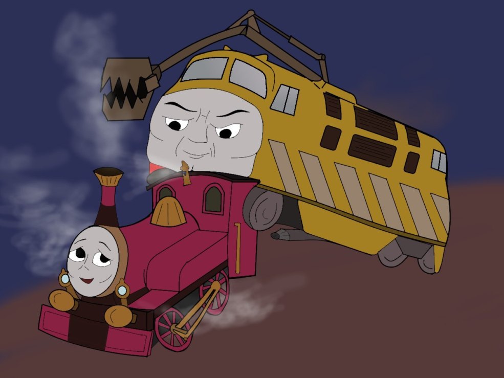 La locomotive à vapeur Thomas Cryingy