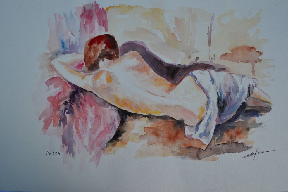 L'estomac féminin est mouillé