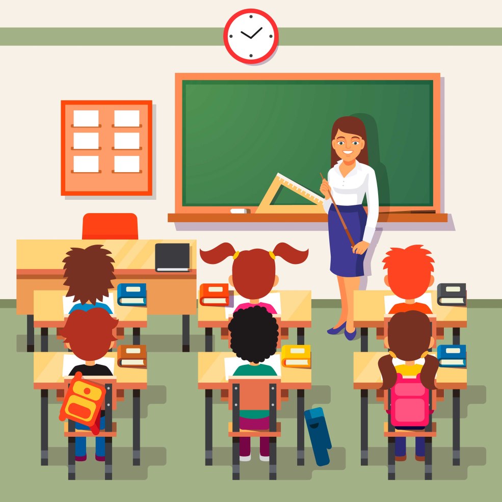 Image de classe à l'école