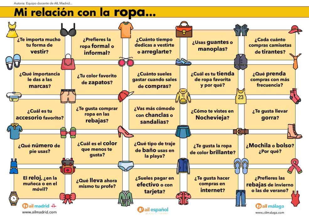 Cours de tous les jours en espagnol