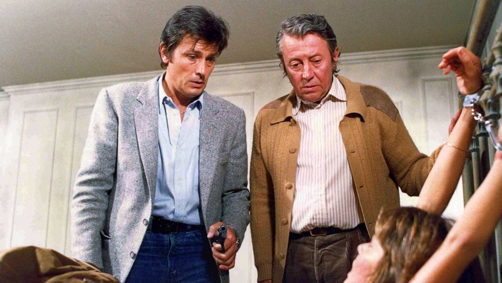 Ann Pario et Alain Delon pour la peau