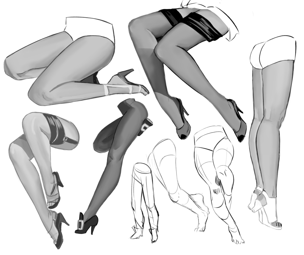 Pose de chargement sur la jambe