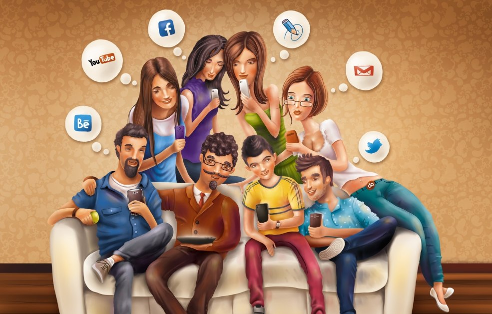Illustration des réseaux sociaux