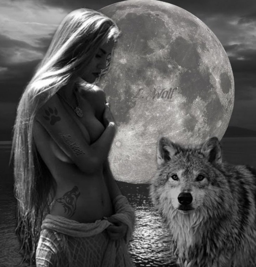 Fille de la lune de loup