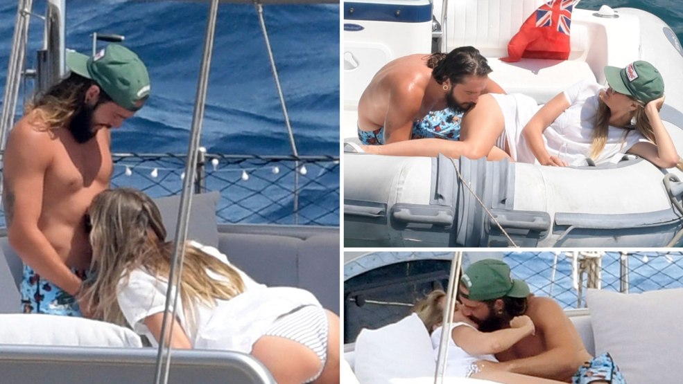 Tom Kaulitz et Heidi Klum sur un yacht