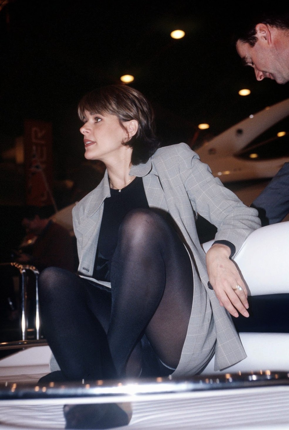 Célébrités en collants sans jupe