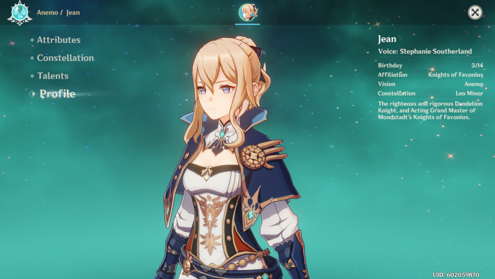 Jeanne Genshin Impact