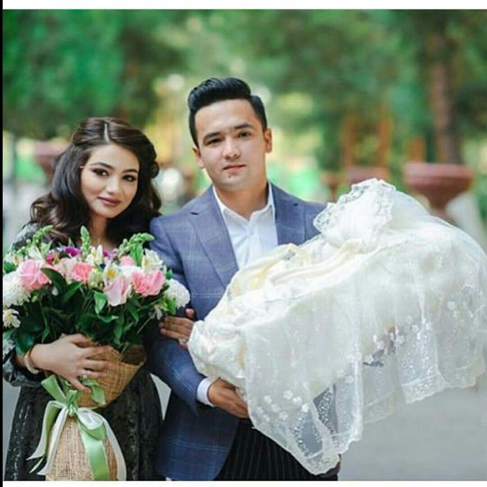 Khusnora Shadieva et son mari