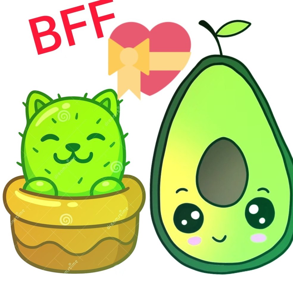 Autocollants cactus avocat