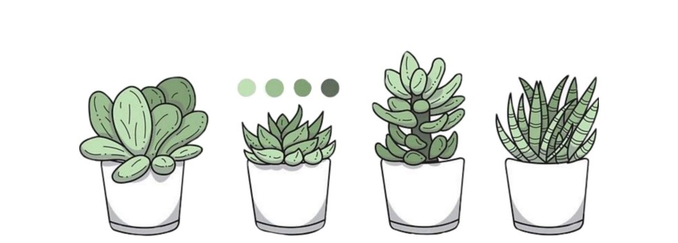 Succulent dans un pot de vecteur