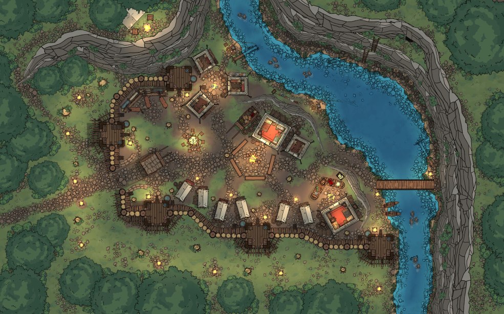 Battlemap Village DND