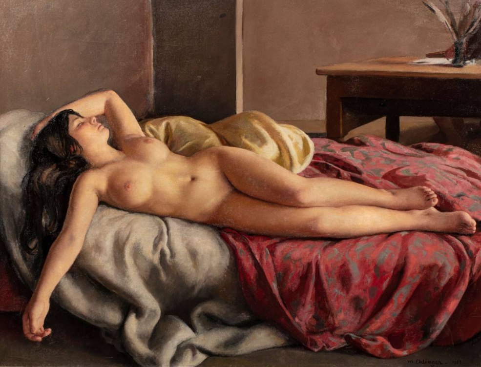 Homme et femme nue dans le lit