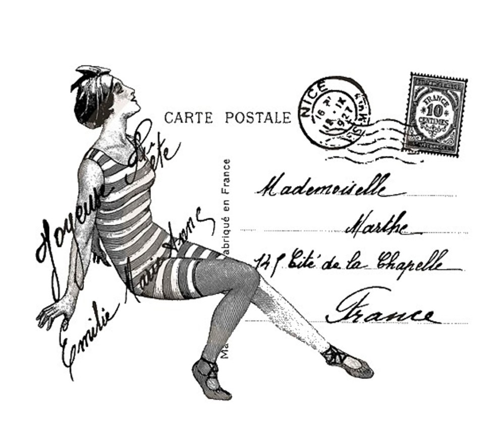 Carte postale parisienne