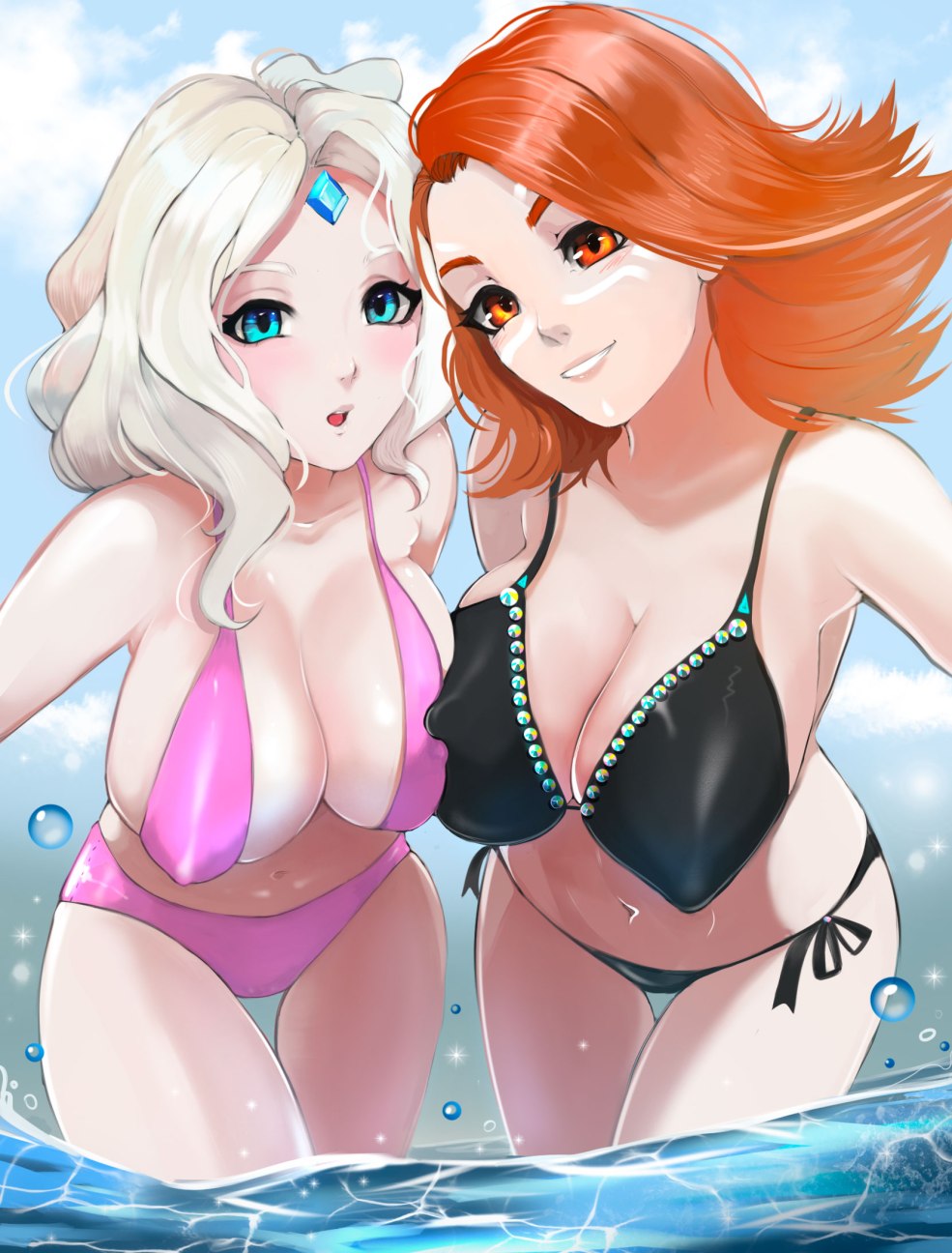 Crystal Meiden et Lina Dota 2 Art